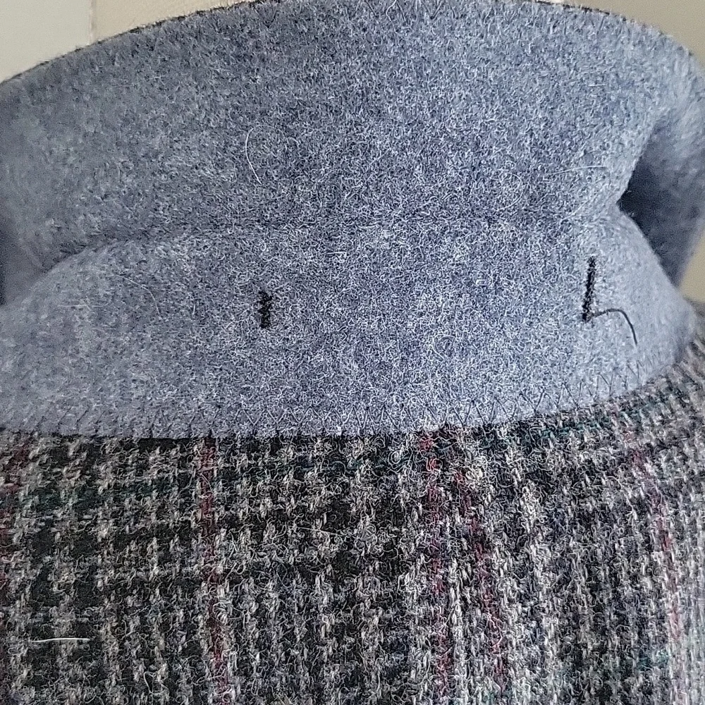 Vintage Woolrich Blazer Plaid Wool Blue Multicolor Excellent Condition